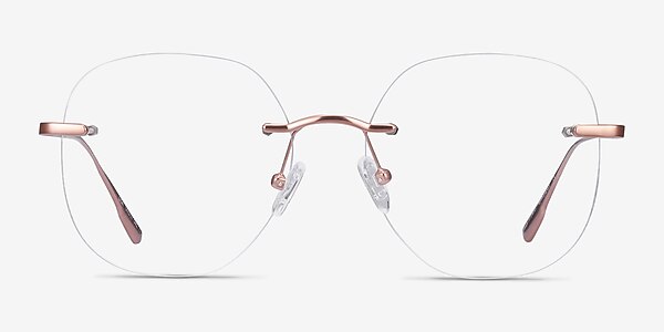 Lisa Rose Gold Metal Eyeglass Frames