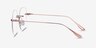 Lisa Rose Gold MetalEyeglass Frames from EyeBuyDirect, Side View