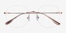 Lisa Rose Gold MetalEyeglass Frames from EyeBuyDirect, Closed View