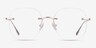 Lisa Doré MétalMontures de lunettes de vue d'EyeBuyDirect, Vue de Face