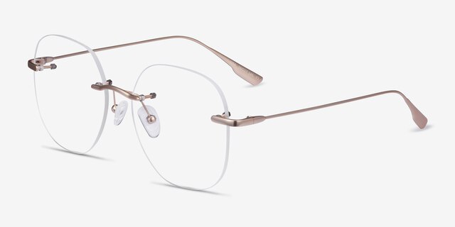 Lisa Doré MétalMontures de lunettes de vue d'EyeBuyDirect, Vue d'Angle