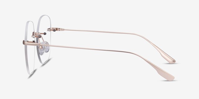 Lisa Doré MétalMontures de lunettes de vue d'EyeBuyDirect, Vue de Côté