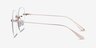 Lisa Doré MétalMontures de lunettes de vue d'EyeBuyDirect, Vue de Côté
