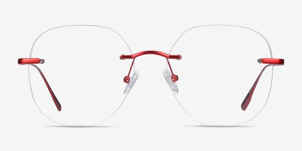 Lisa Rouge Métal Montures de lunettes de vue