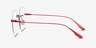 Lisa Red MetalEyeglass Frames from EyeBuyDirect, Side View
