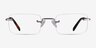 Simplicity Silver MetalEyeglass Frames from EyeBuyDirect, Front View