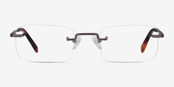 Simplicity Gunmetal Metal Eyeglass Frames from EyeBuyDirect