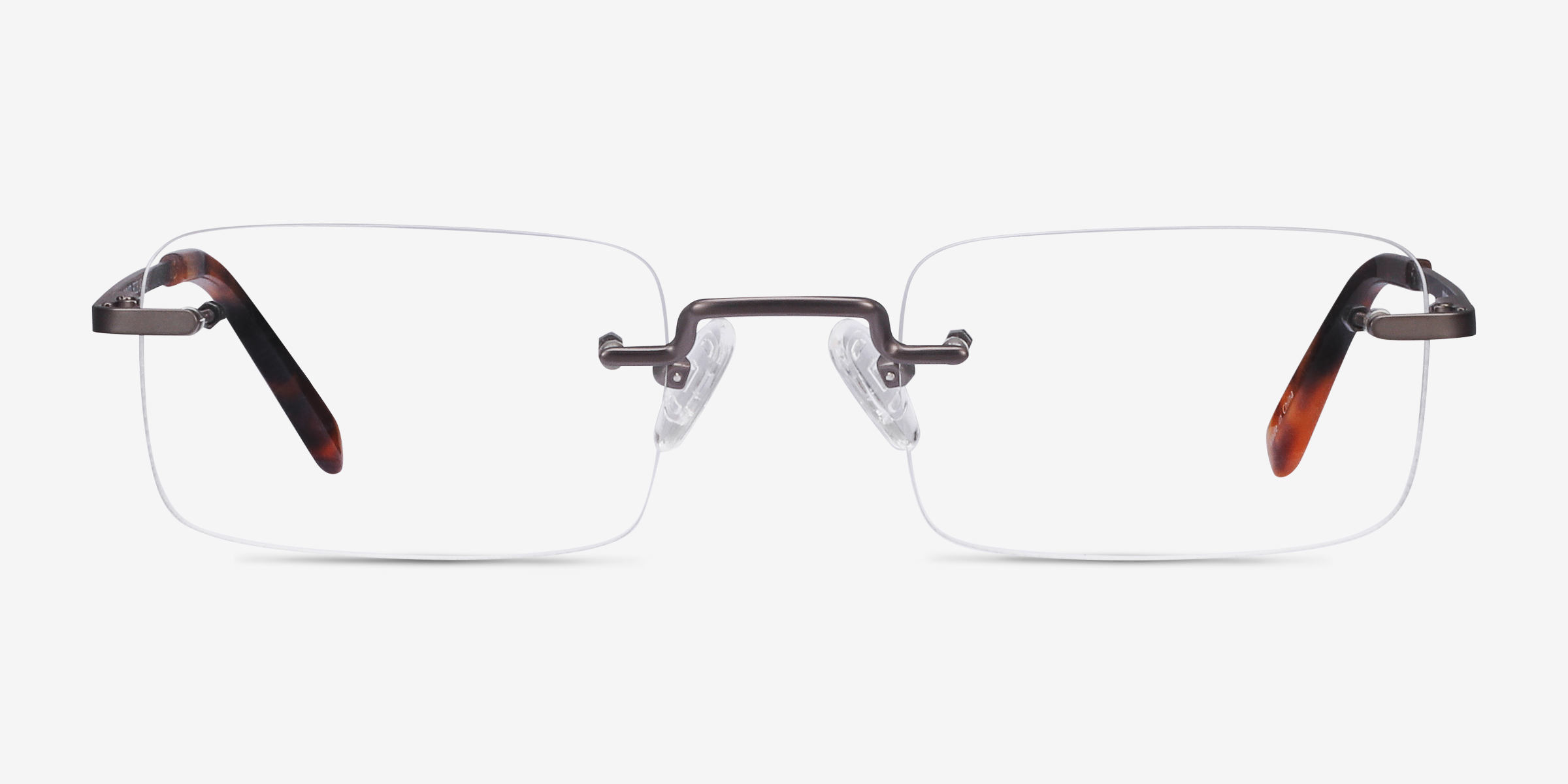 Simplicity Rectangle Gunmetal Glasses For Men Eyebuydirect