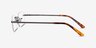 Simplicity Gunmetal MetalEyeglass Frames from EyeBuyDirect, Side View