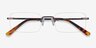 Simplicity Gunmetal MetalEyeglass Frames from EyeBuyDirect, Closed View