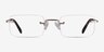 Simplicity Gold MetalEyeglass Frames from EyeBuyDirect, Front View