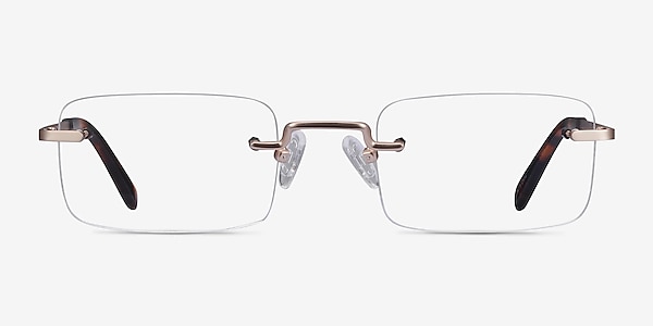 Simplicity Gold Metal Eyeglass Frames