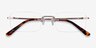 Simplicity Gold MetalEyeglass Frames from EyeBuyDirect, Closed View