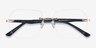 Finsbury Light Gold AcetateEyeglass Frames from EyeBuyDirect, Closed View