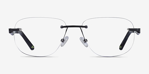 Reactor Black Metal Eyeglass Frames