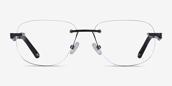 Reactor Black Metal Eyeglass Frames