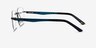 Reactor Black MetalEyeglass Frames from EyeBuyDirect, Side View