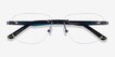 Reactor Black MetalEyeglass Frames from EyeBuyDirect, Closed View