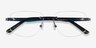 Reactor Black MetalEyeglass Frames from EyeBuyDirect, Closed View