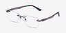 Turbine Matte Gunmetal MetalEyeglass Frames from EyeBuyDirect, Angle View