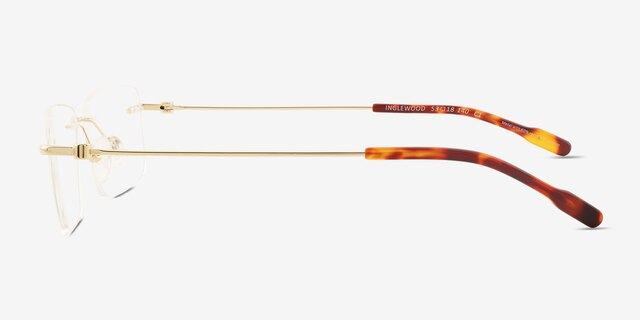 Inglewood Gold Alternative MaterialsEyeglass Frames from EyeBuyDirect, Side View