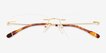Inglewood Gold Alternative MaterialsEyeglass Frames from EyeBuyDirect, Closed View