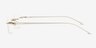 Pickering Silver MetalEyeglass Frames from EyeBuyDirect, Side View