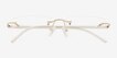 Pickering Silver MetalEyeglass Frames from EyeBuyDirect, Closed View