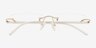 Pickering Silver MetalEyeglass Frames from EyeBuyDirect, Closed View