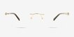 Greystone Gold AcetateEyeglass Frames from EyeBuyDirect, Front View