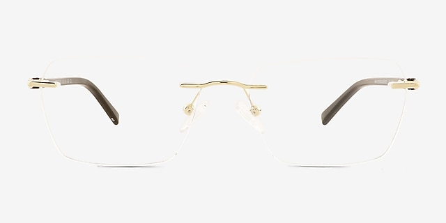 Greystone Gold AcetateEyeglass Frames from EyeBuyDirect, Front View