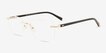 Greystone Gold AcetateEyeglass Frames from EyeBuyDirect, Angle View