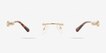 Fielding Gold MetalEyeglass Frames from EyeBuyDirect, Front View