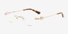 Fielding Doré MétalMontures de lunettes de vue d'EyeBuyDirect, Vue d'Angle
