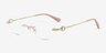 Fielding Silver MetalEyeglass Frames from EyeBuyDirect, Angle View