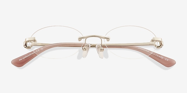 Fielding Silver MetalEyeglass Frames from EyeBuyDirect, Closed View