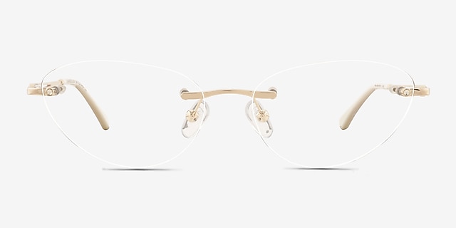 Chamberlain Gold MetalEyeglass Frames from EyeBuyDirect, Front View
