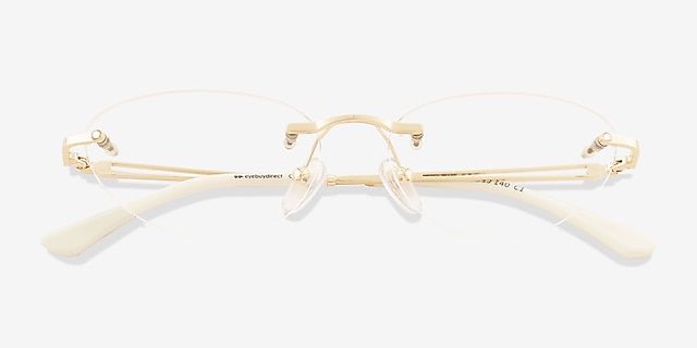 Chamberlain Gold MetalEyeglass Frames from EyeBuyDirect, Closed View