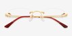 Chamberlain Gold MetalEyeglass Frames from EyeBuyDirect, Closed View