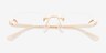 Chamberlain Rose Gold MetalEyeglass Frames from EyeBuyDirect, Closed View