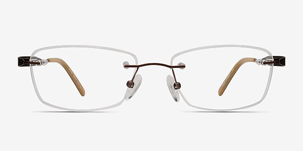 Minute Brun Métal Montures de lunettes de vue
