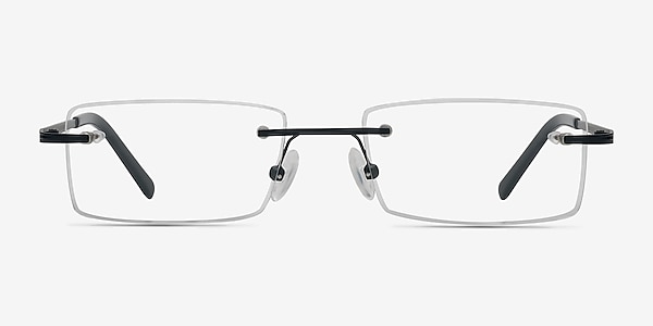 Evasive Black Metal Eyeglass Frames