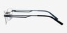 Quantum Gunmetal MétalMontures de lunettes de vue d'EyeBuyDirect, Vue de Côté