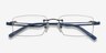 Quantum Gunmetal MétalMontures de lunettes de vue d'EyeBuyDirect, Vue Rapprochée