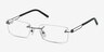 Jeremiah Gunmetal MetalEyeglass Frames from EyeBuyDirect, Angle View