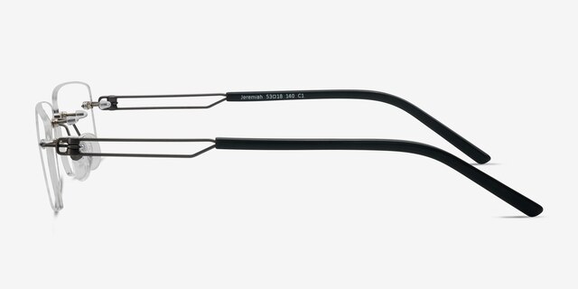 Jeremiah Gunmetal MetalEyeglass Frames from EyeBuyDirect, Side View