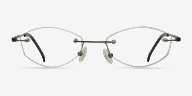 Exist Vert MétalMontures de lunettes de vue d'EyeBuyDirect, Vue de Face