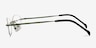 Exist Vert MétalMontures de lunettes de vue d'EyeBuyDirect, Vue de Côté