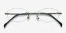 Exist Vert MétalMontures de lunettes de vue d'EyeBuyDirect, Vue Rapprochée