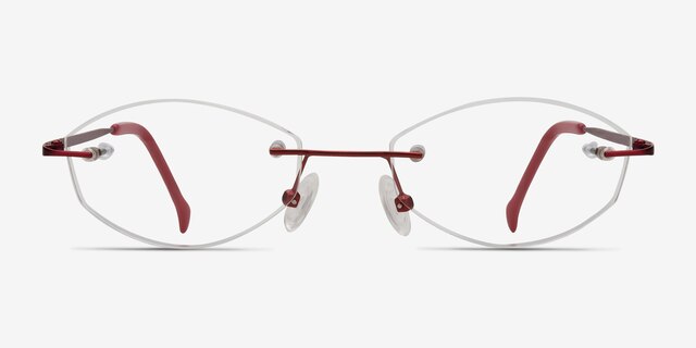 Exist Rouge MétalMontures de lunettes de vue d'EyeBuyDirect, Vue de Face